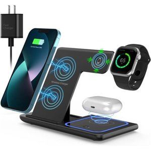 Wireless Charger 3 in 1 Wireless Charger Station for Apple iPhone